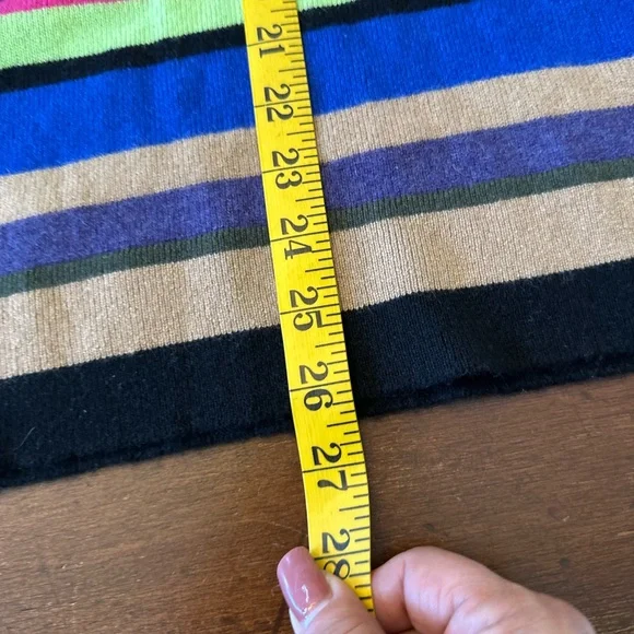 ￼Pure Amici NWT‎size medium mult color striped crewneck sweater